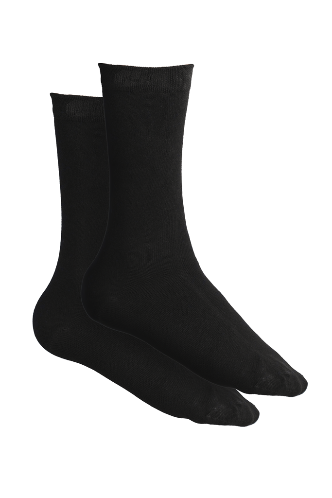 Bamboo Fabric Socks | Super Comfortable,Ultrasoft, Anti Bacterial Briefs, Moisture Wicking | Set Of 2 | Black