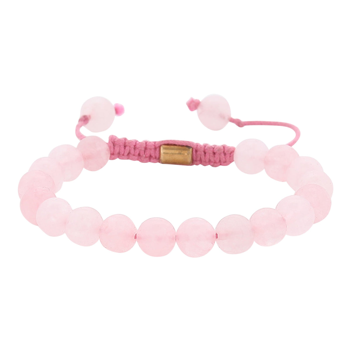 Real Rose Quartz Stone Healing Bracelate