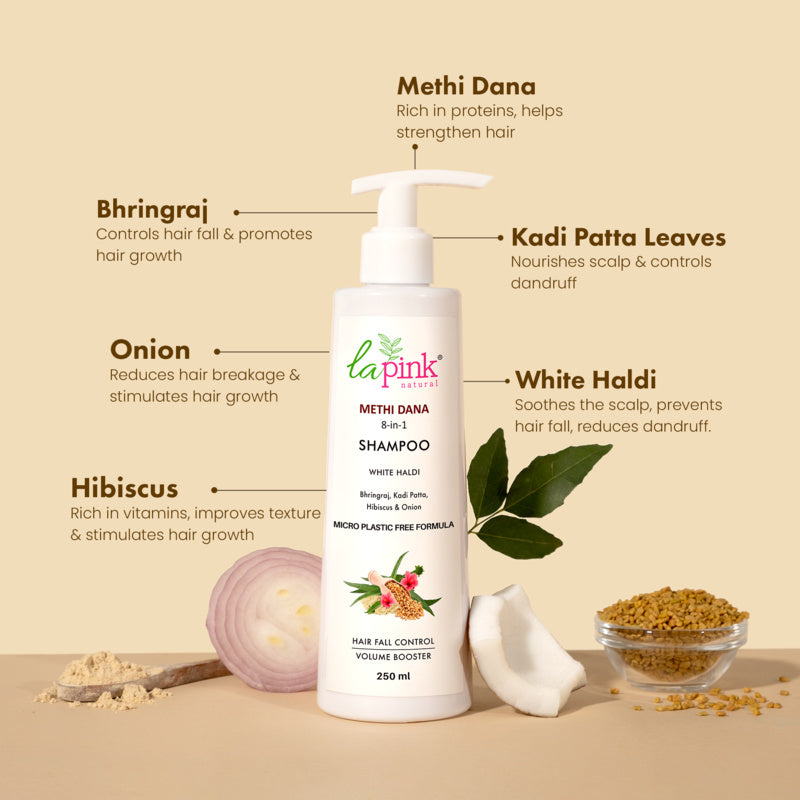 La Pink Methi Dana 8-in-1 Conditioner for Hair Fall Control  250ml