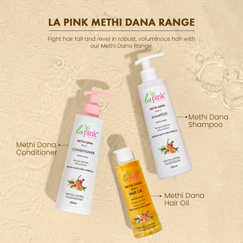 La Pink Methi Dana 8-in-1 Conditioner for Hair Fall Control  250ml