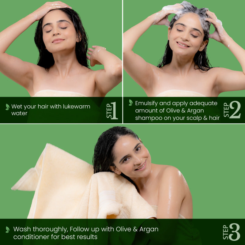 La Pink Olive & Argan Shampoo for Smooth and Frizz-Free Hair 250ml