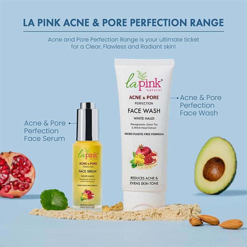 La Pink Acne & Pore Perfection Face Wash for Acne Reduction & Even Skin Tone 100ml