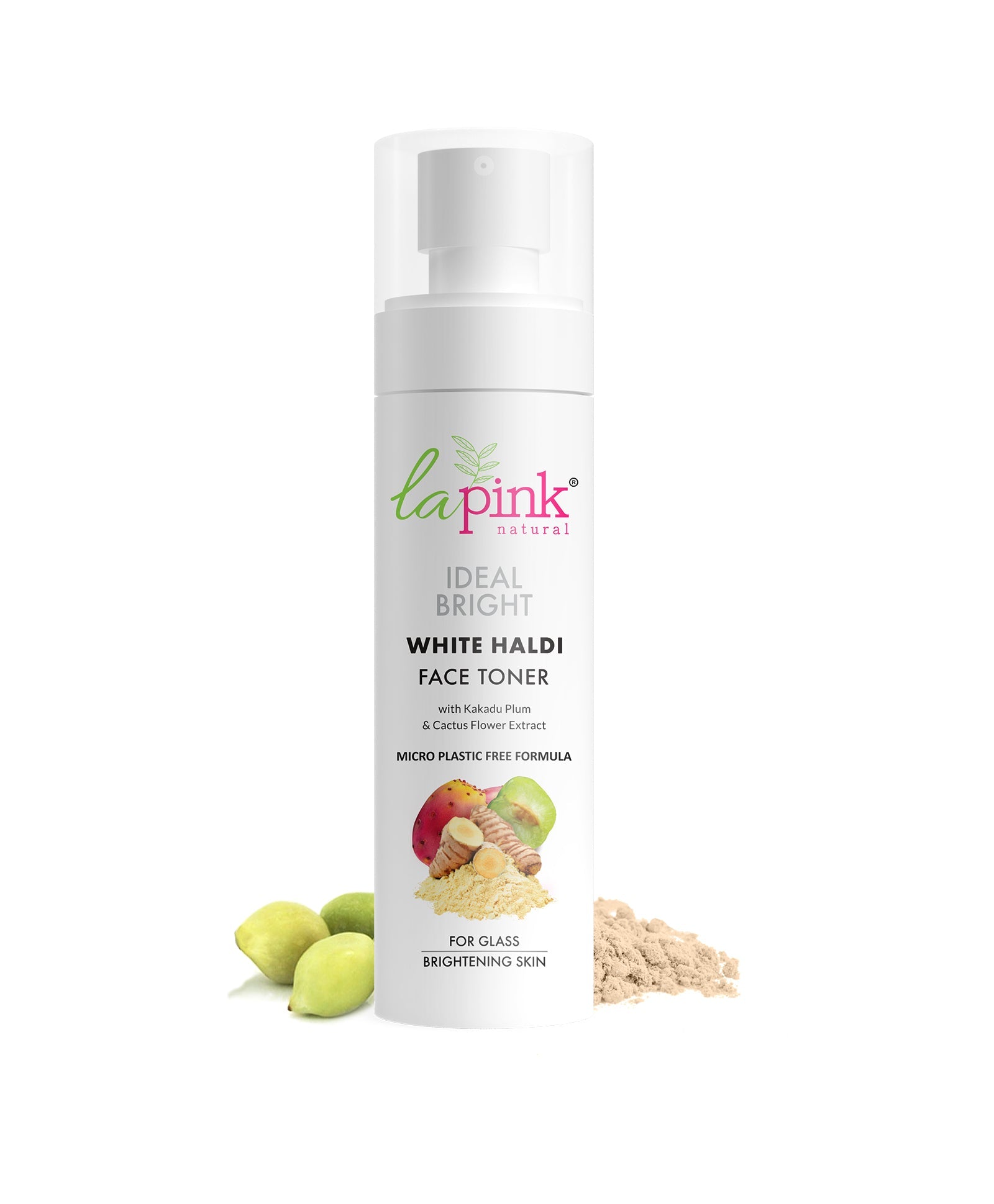 La Pink Ideal Bright Face Toner | 100% Microplastic Free Formula | For Glass like Brightened skin, Evens Skin Tone For All Skin Types | 100ml