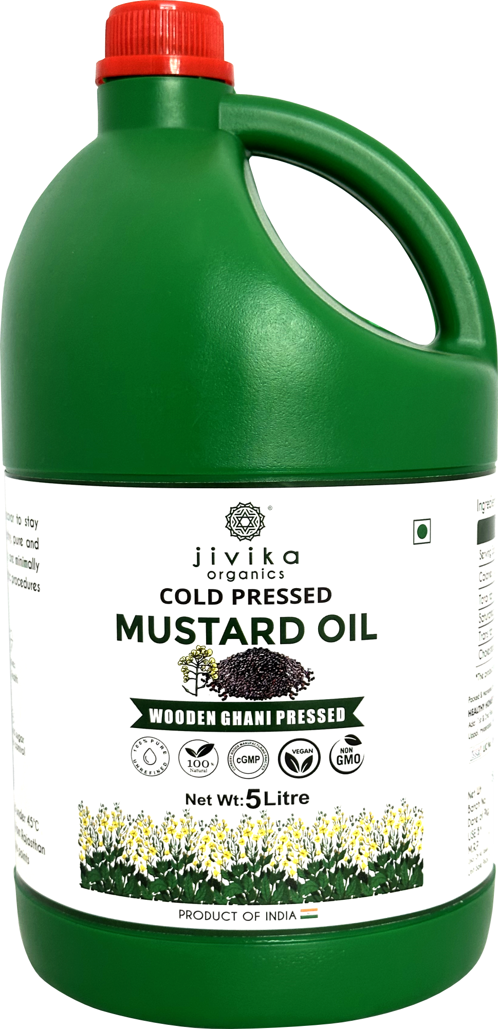 Jivika Cold Pressed Mustard Oil 5ltr