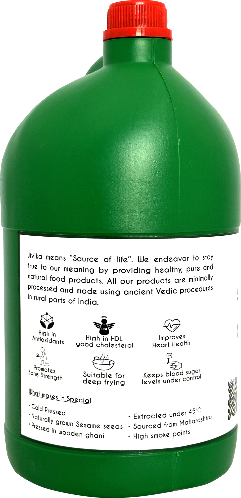 Jivika Cold Pressed Sesame Oil 5ltr