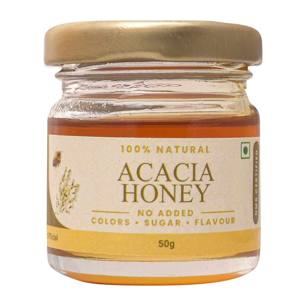 Shiva Organic Honey 50 grams NMR certified 100% Natural Healthy and Pure Honey No Added Sugar Flavour Unadulterated Sourced ethically (Pack Of 1) (Acacia Flower Honey)