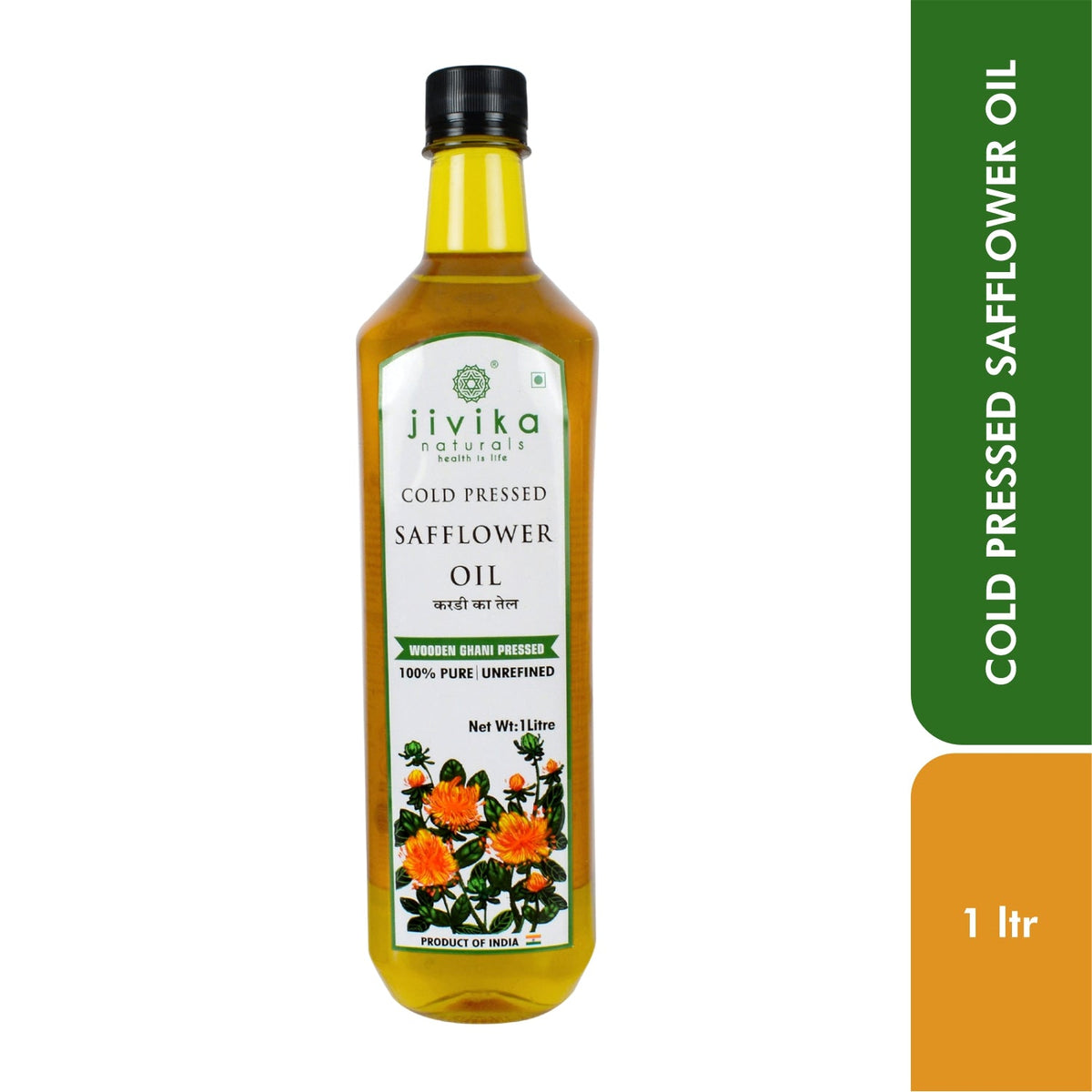 Jivika Cold Pressed Safflower Oil 1ltr