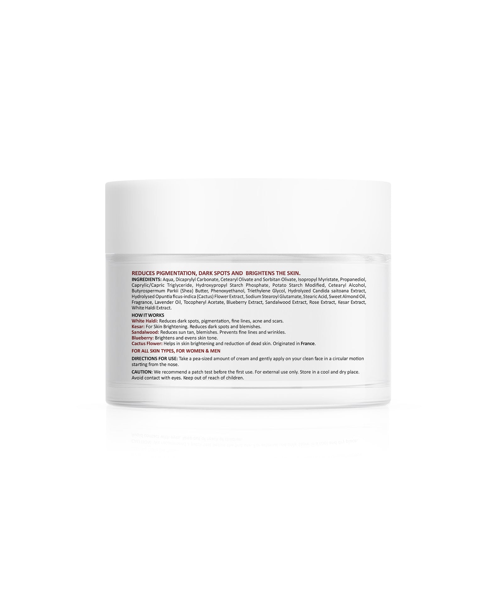 La Pink Ubtan White Haldi Night Cream with 100% Microplastic Free Formula for Blemish, Pigmentation, Dark Spot & Tan Removal | All Skin Type | 50g