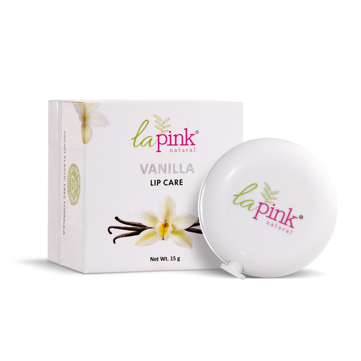 La Pink Vanilla Lip Care with White Haldi for Shiny & Hydrated Lips 15 gms