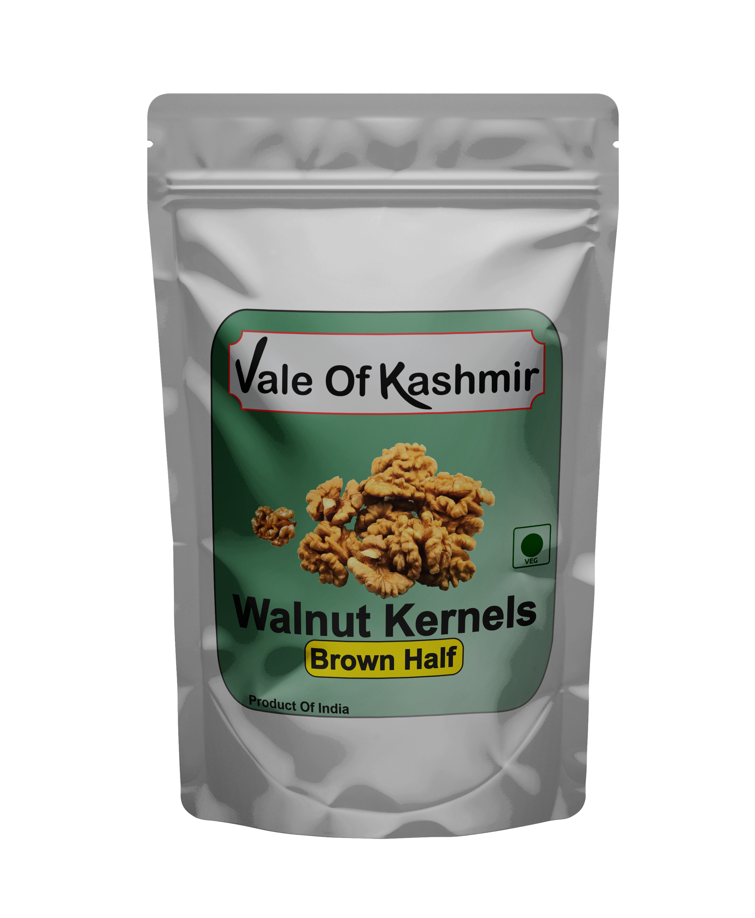 Vale Of Kashmir Walnut Kernels Brown Half 500 Grams