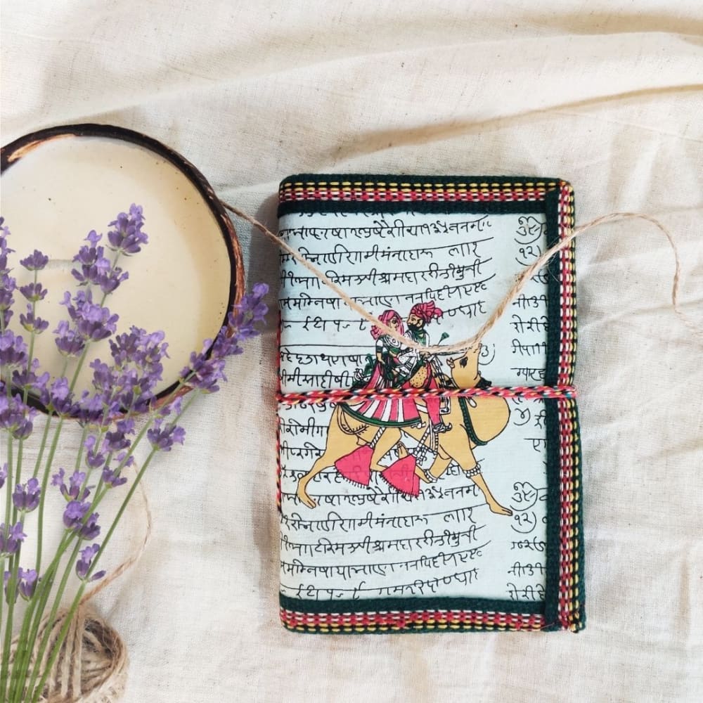 Recycled Paper Bahi-Khata Journal Rajasthani Women