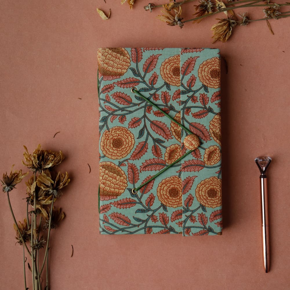 Recycled Paper Vintage Journal (Multicolor) - Jumbo
