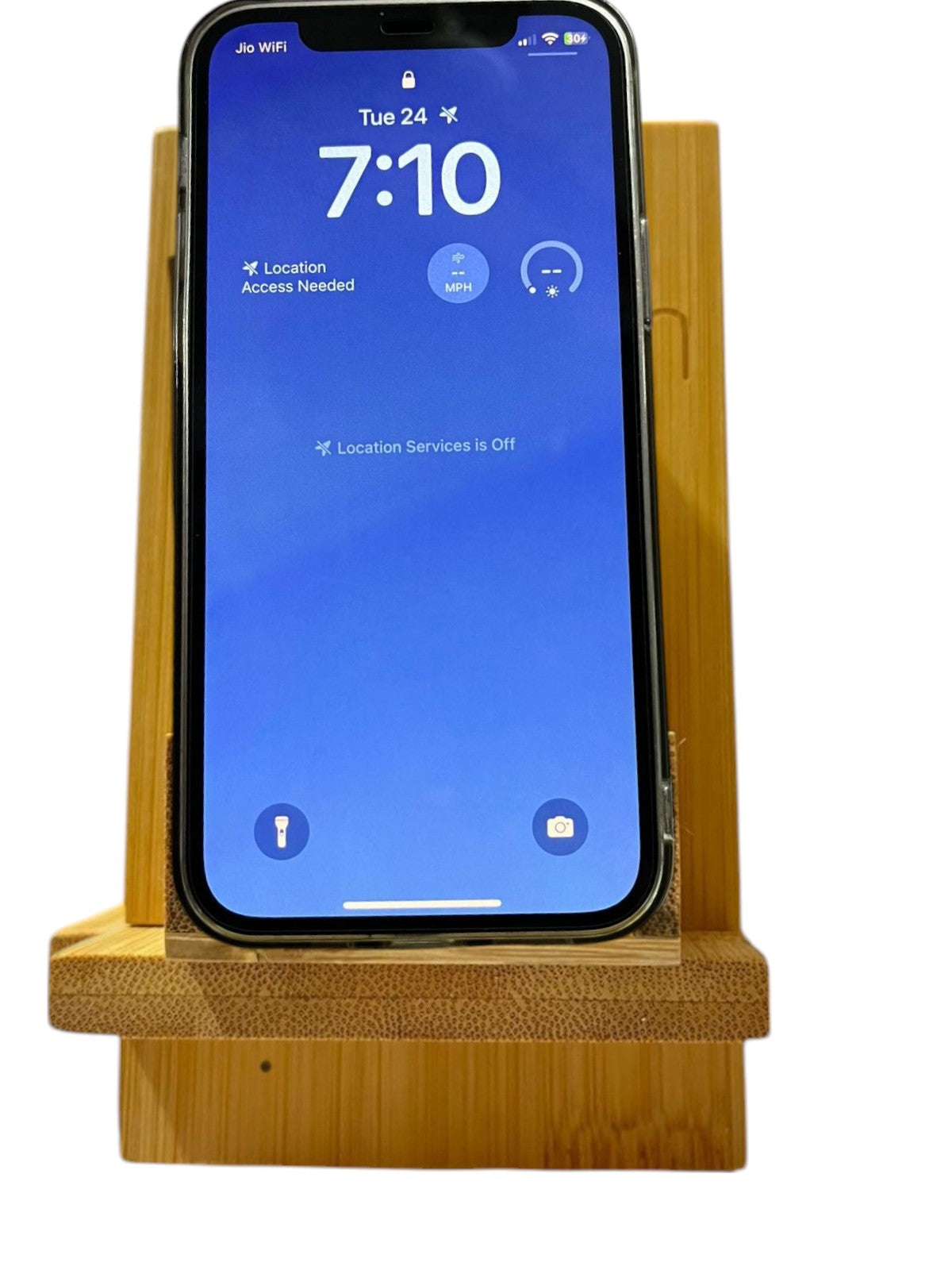 Bamboo mobile stand