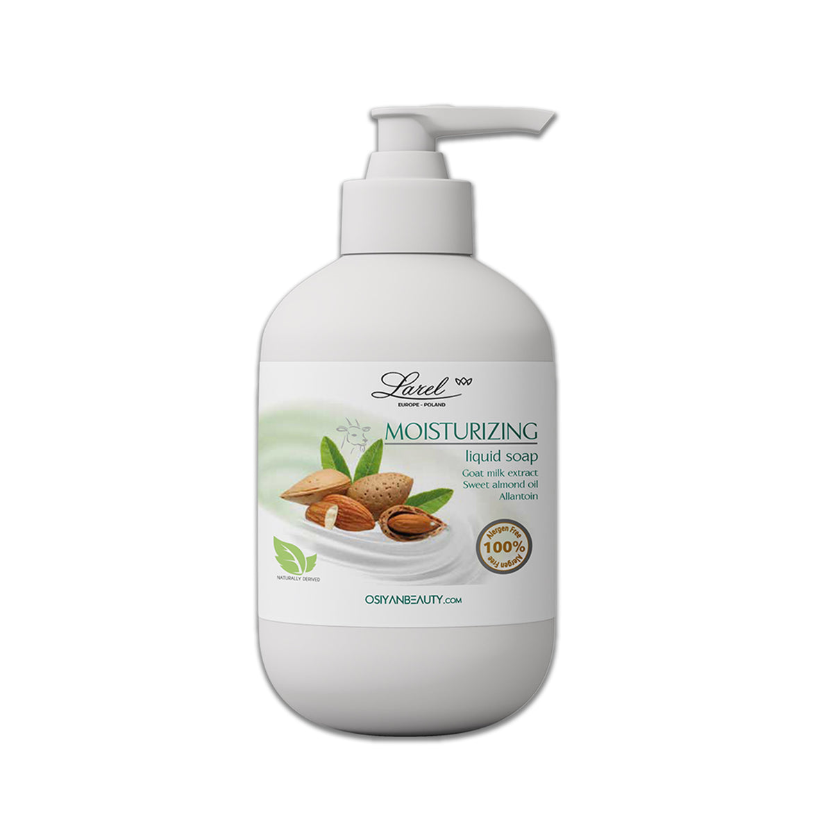 Liquid soap with goat milk & sweet almond oil Moisturizing (made in Europe)