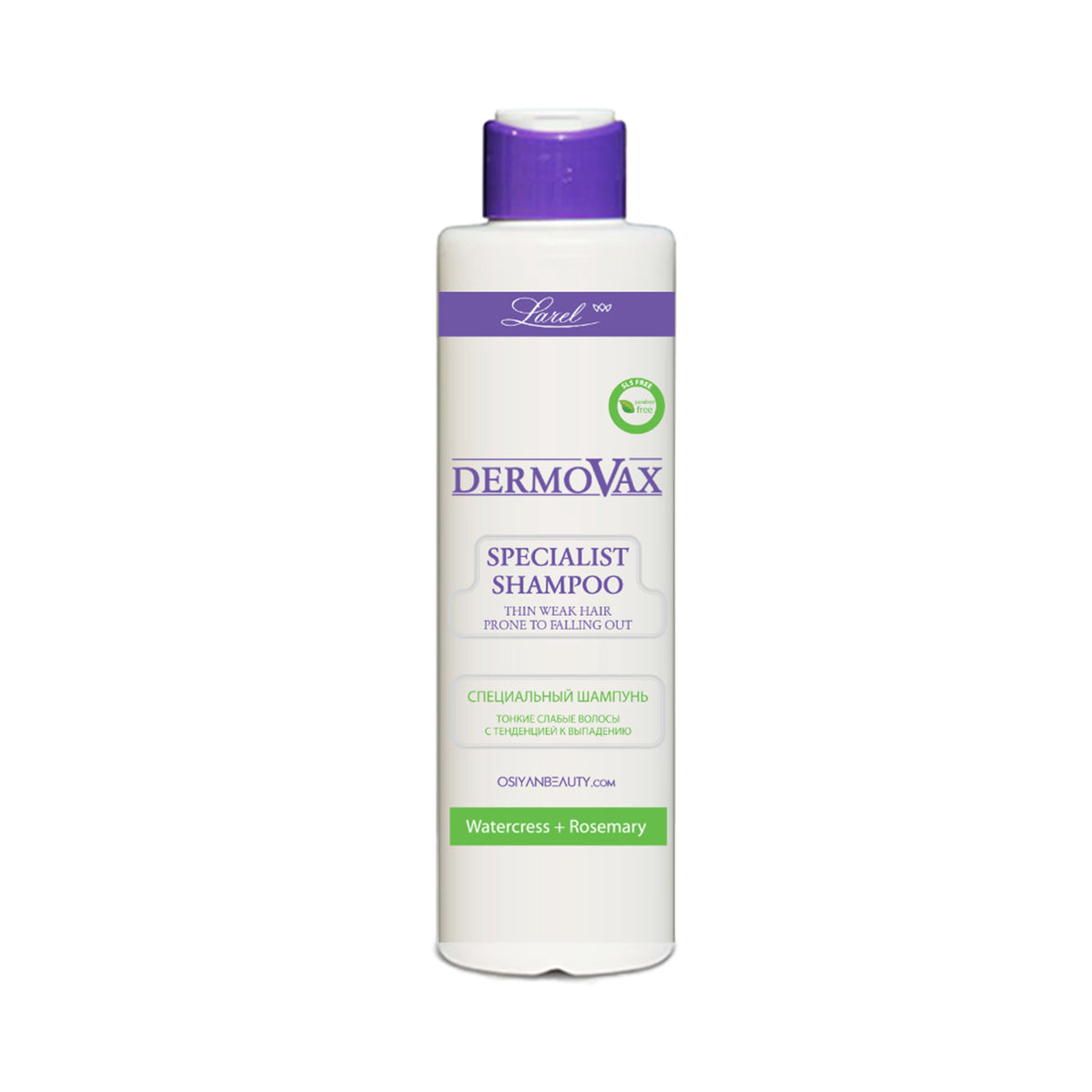 Dermovax  Specialist shampoo made for thin weak hair prone to falling out(Made in Europe)