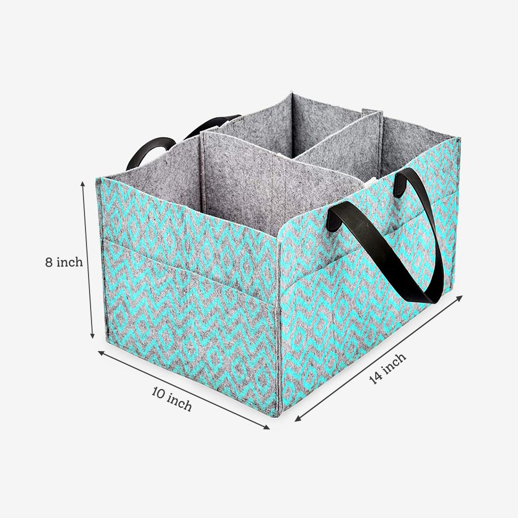 Ikat chevron - Diaper Caddy