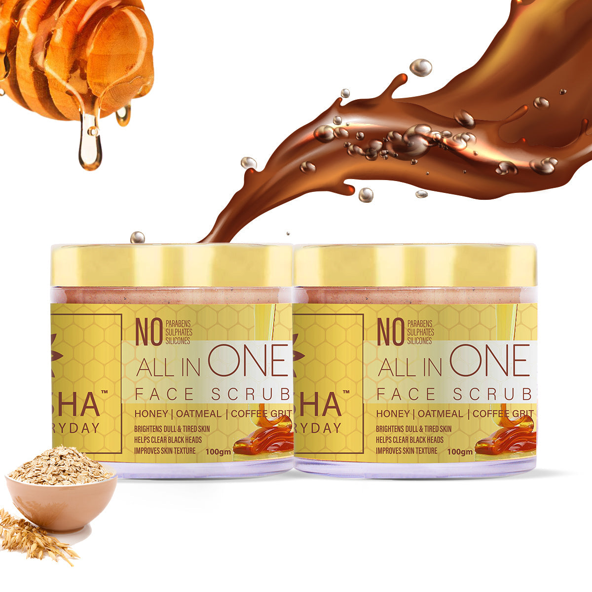 Exfoliating Face Scrub For Skin Brightening | De Tan, Dirt Removal, 100 GM