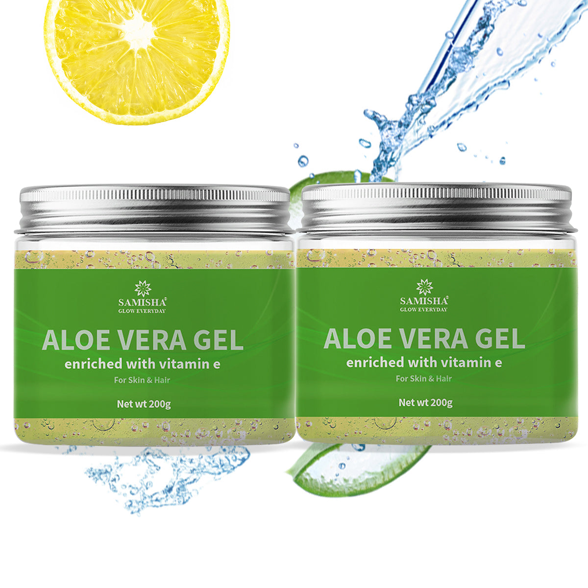 Lemon Aloevera Gel For Acne Free, Radiant Skin - 200 ml