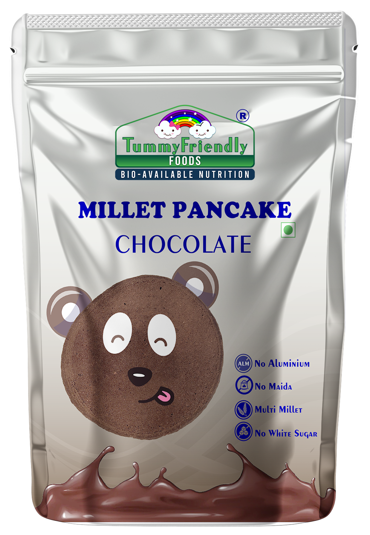 TummyFriendly Foods Aluminium-Free Millet Pancake Mix - Chocolate - 800g 800 g