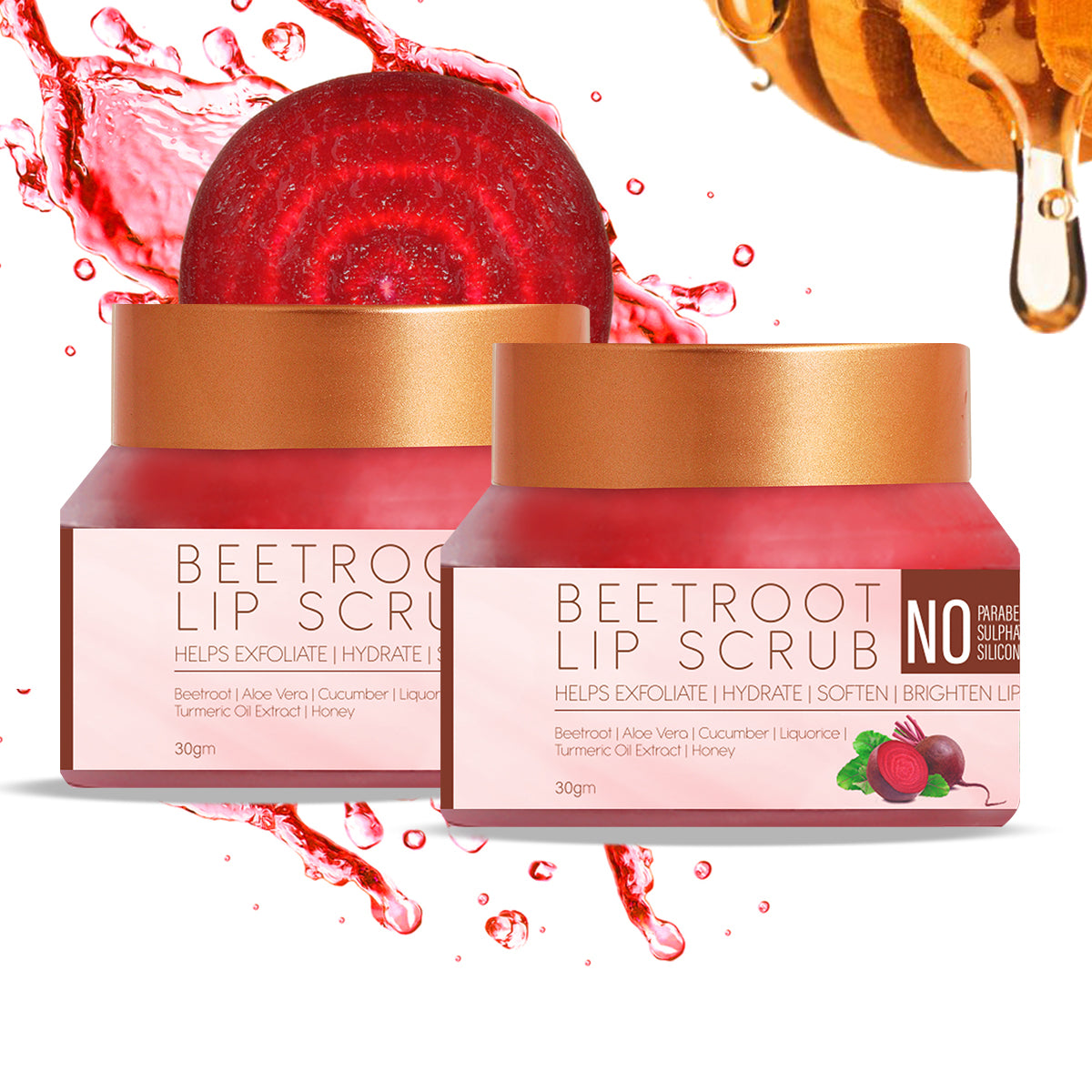 Lip Lightening Scrub | Beetroot, Liquorice For Supple And Bright Lips, 30 Gm