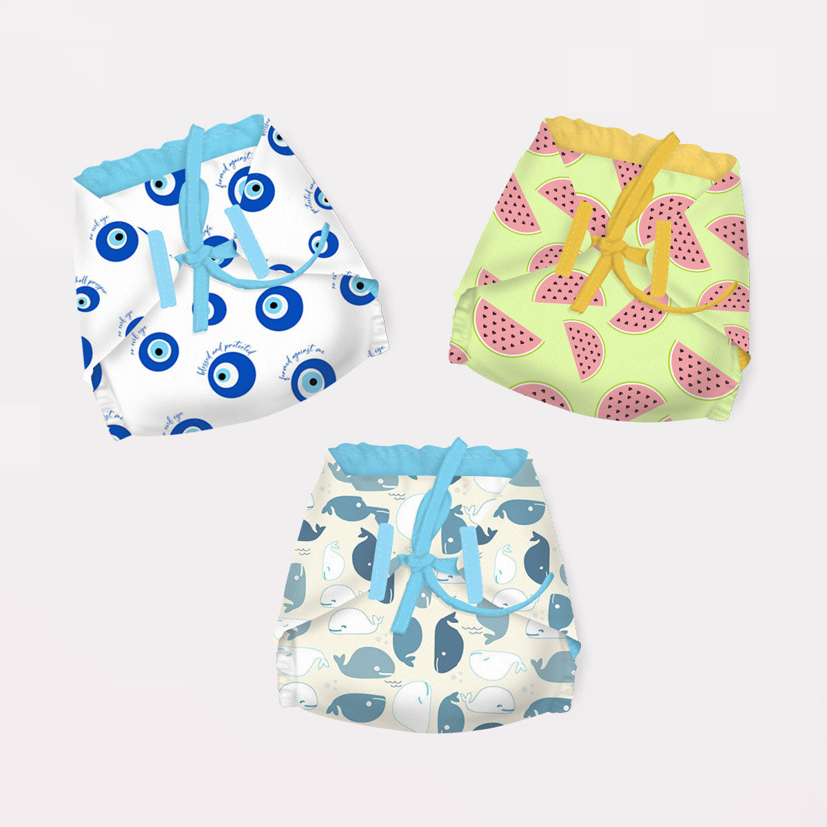 Snugkins 100% Cotton Nappy Large Size (5-10Kg) Pack of 3