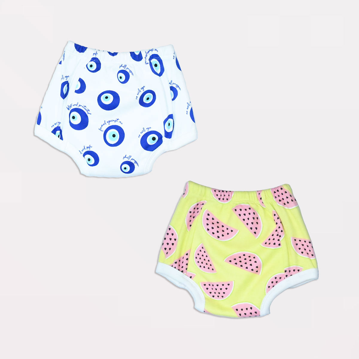 Potty Training Pants for Kids. Evileye & Melon (Size 1, Fits 1-2 yrs) - Pack 2