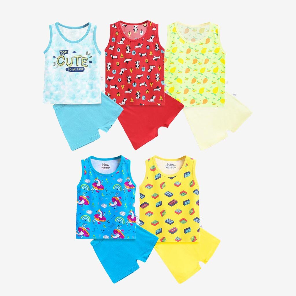 Top & Shorts Set - Buy 4 Get 1 FREE