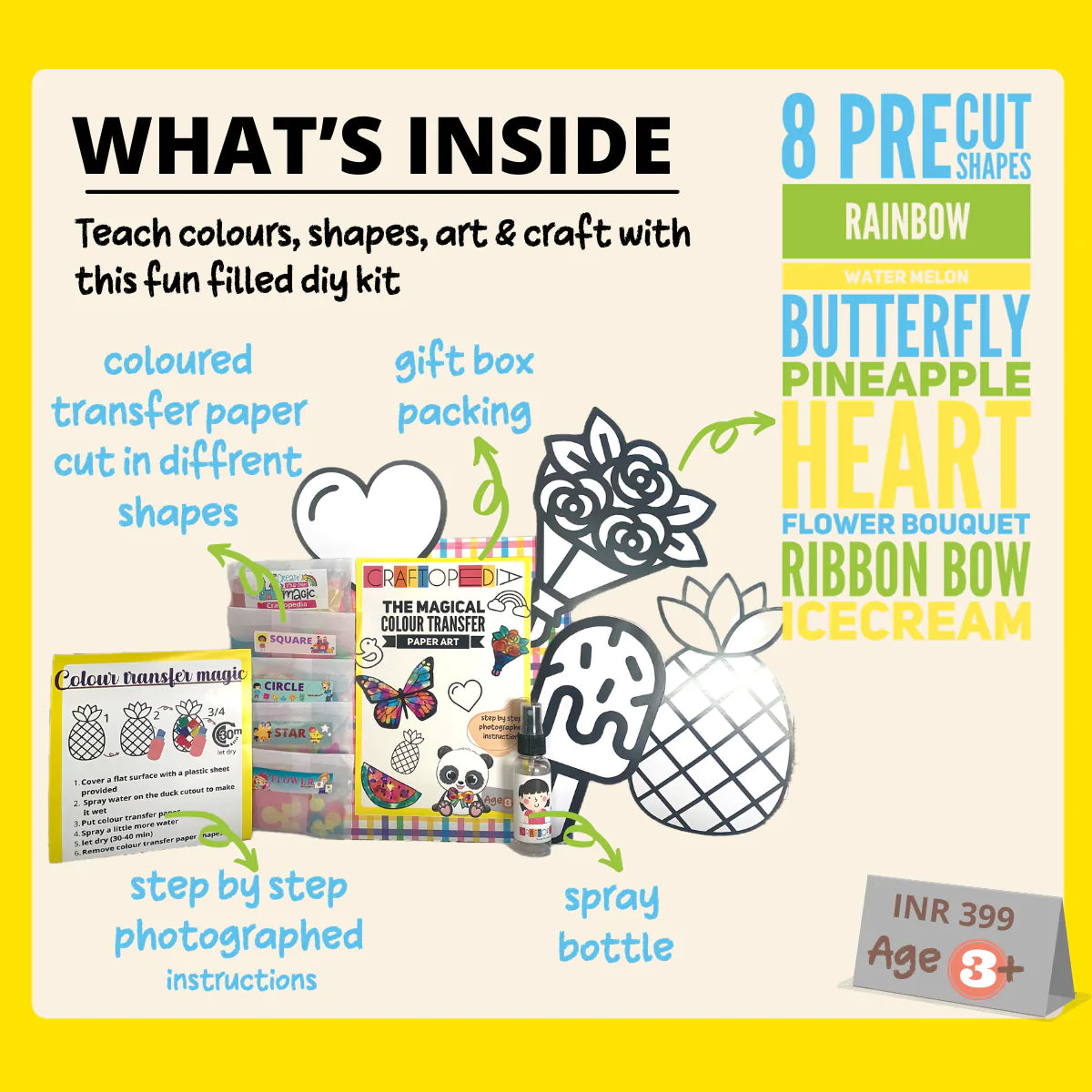 CraftopediaThe Magical Color Transfer Paper Art - Toddler Diy Activity Box