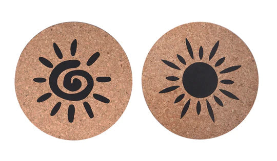 Sun Cork Trivet Set of 2
