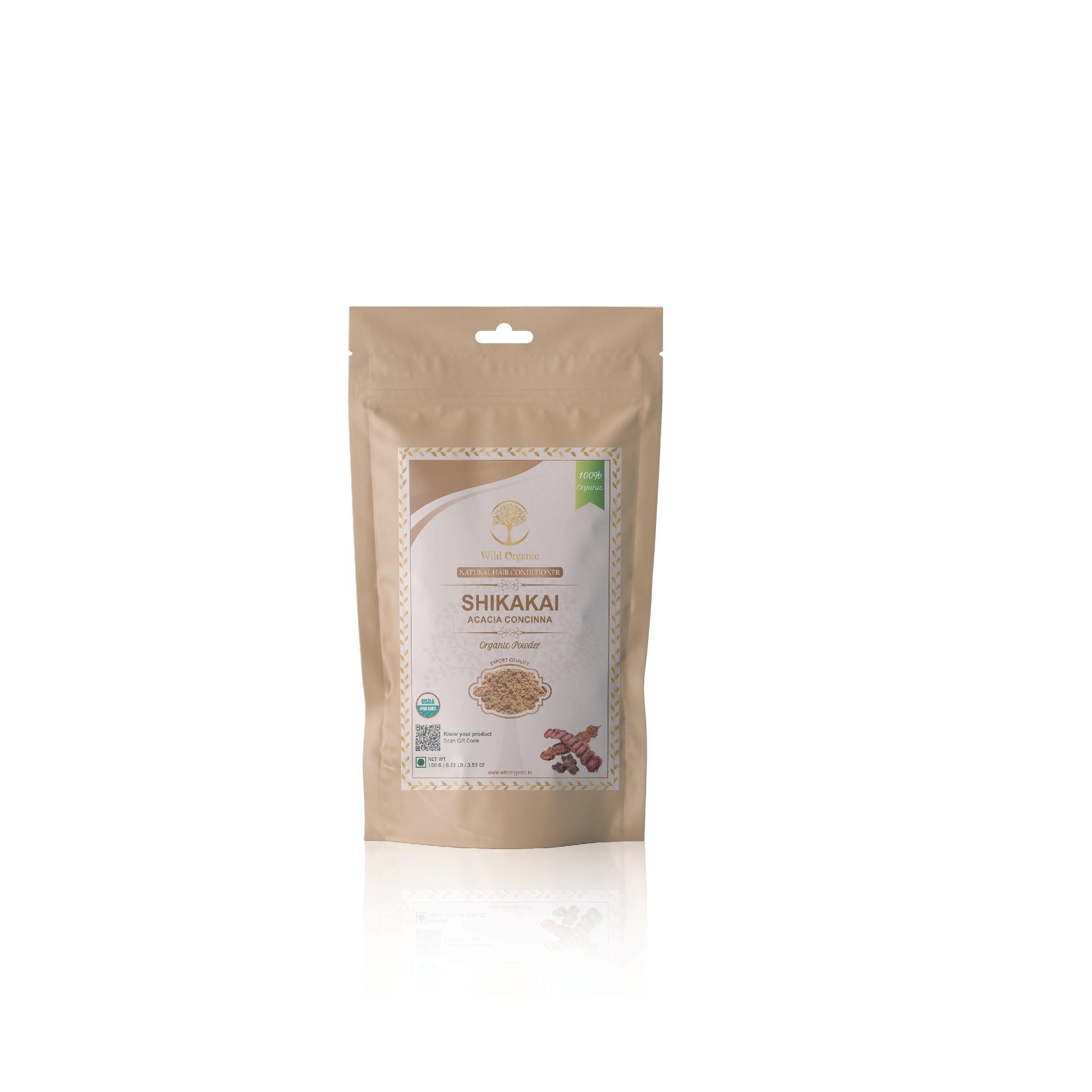 Organic Shikakai Powder  Acacia concinna for Hair Care 100gm