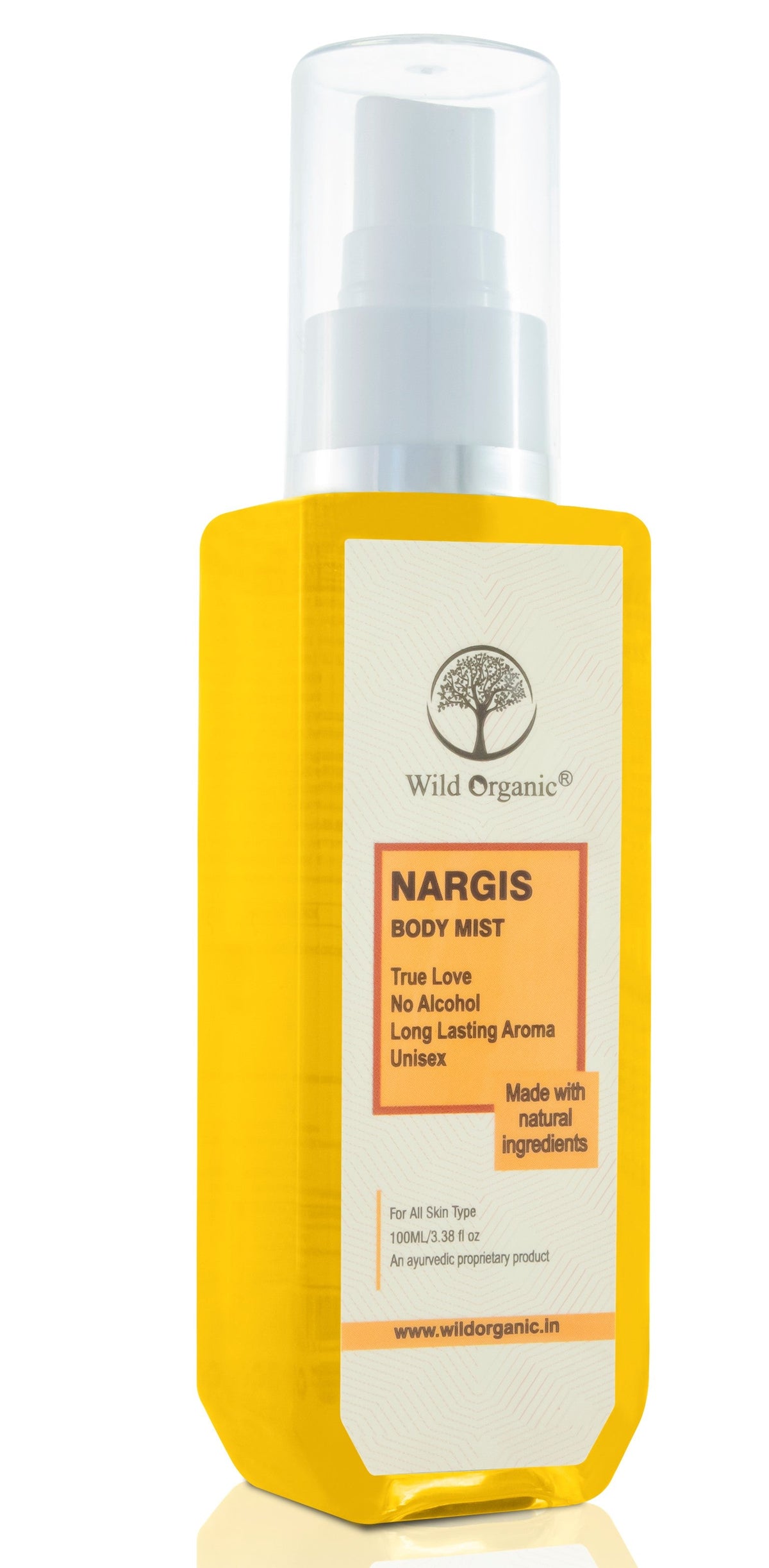 Nargis Body Mist No Alcohol 100% Natural long lasting 100Ml