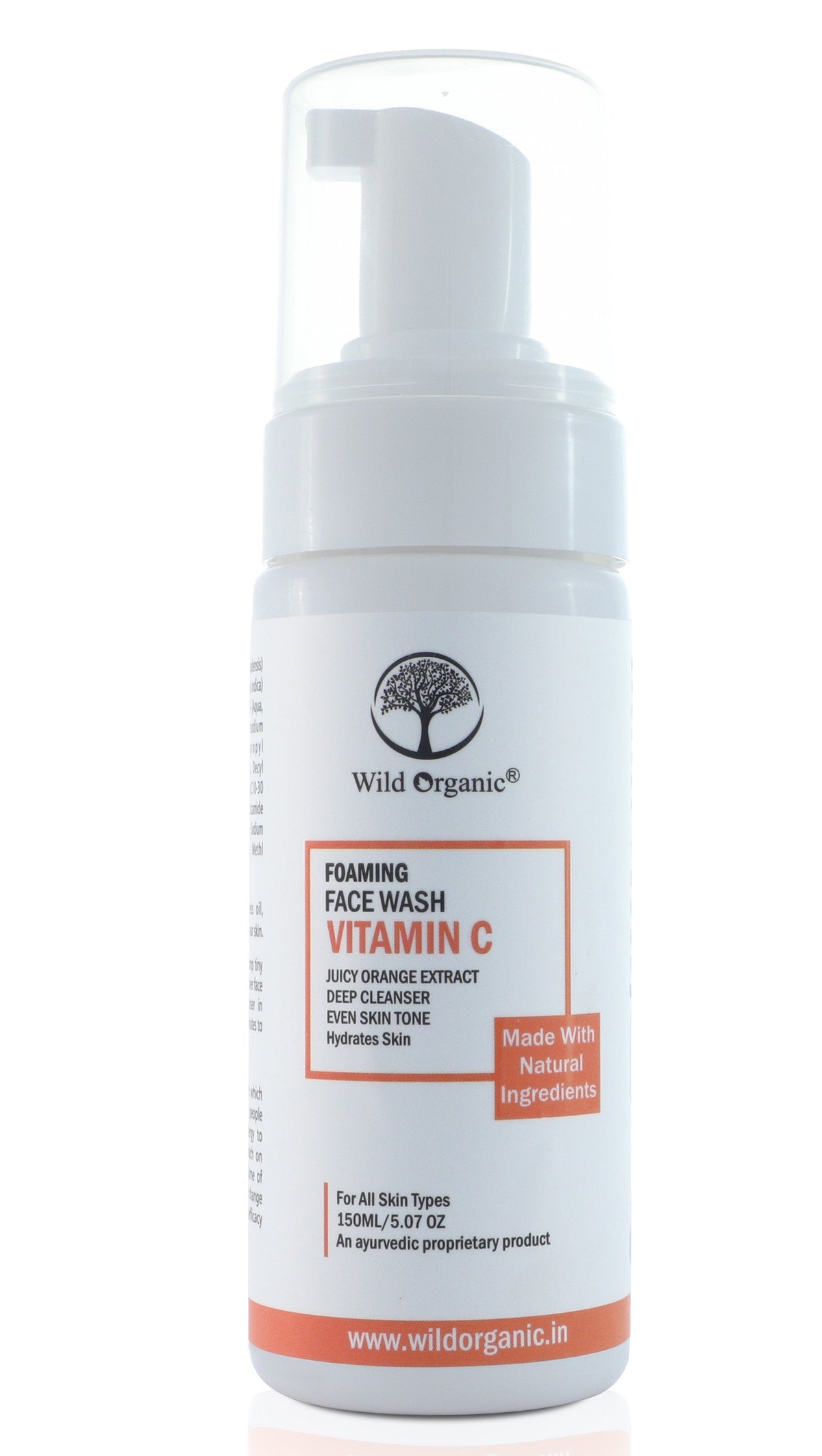 Vitamin C Foaming Face Wash Juicy Orange Exctract Deep Cleanser Even Skin Tone 150Ml