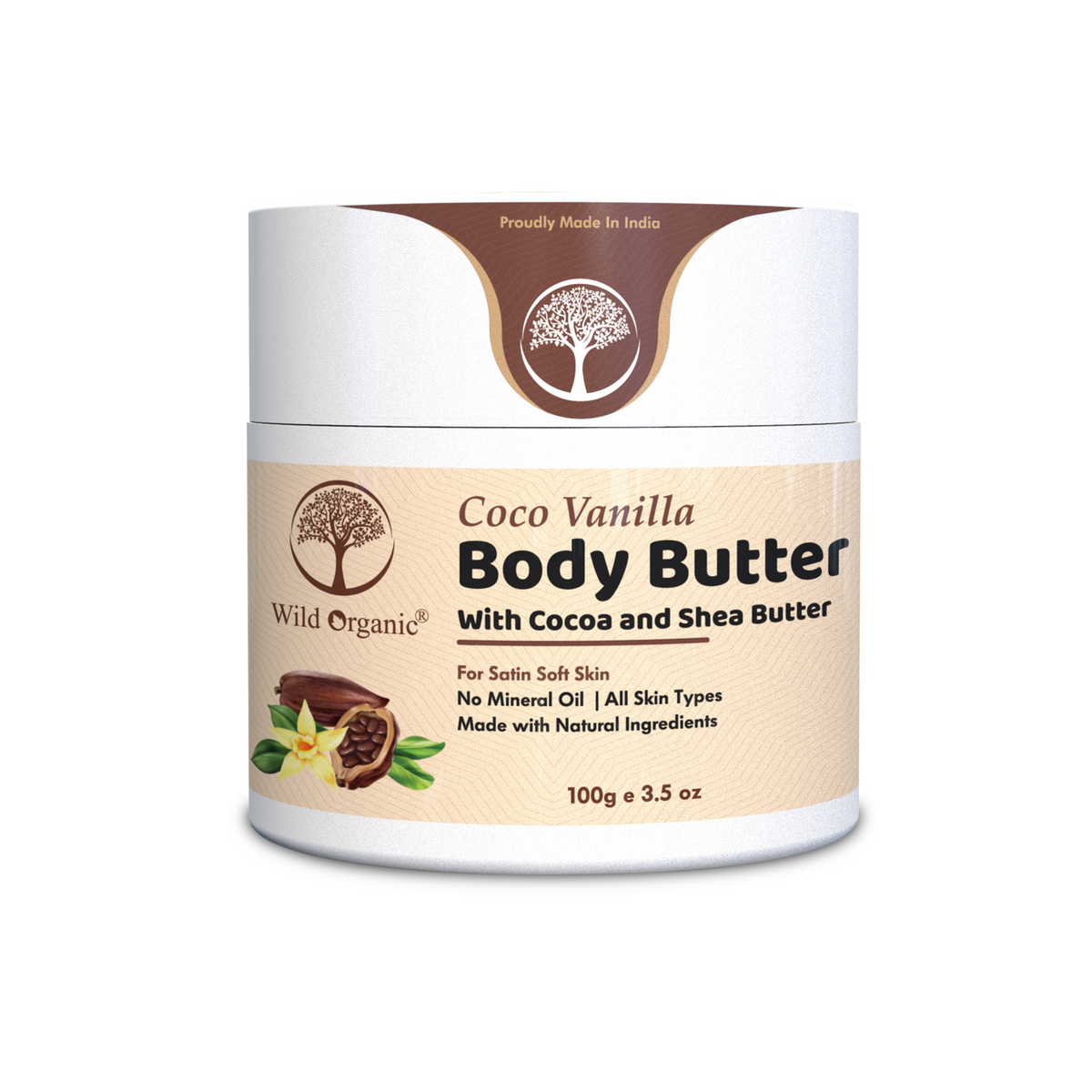 Wild Organic Coco Vanilla Body Butter 100g