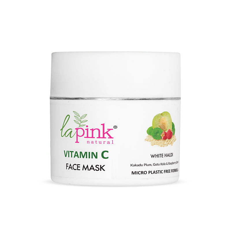 La Pink Vitamin C White Haldi Face Mask  100gm