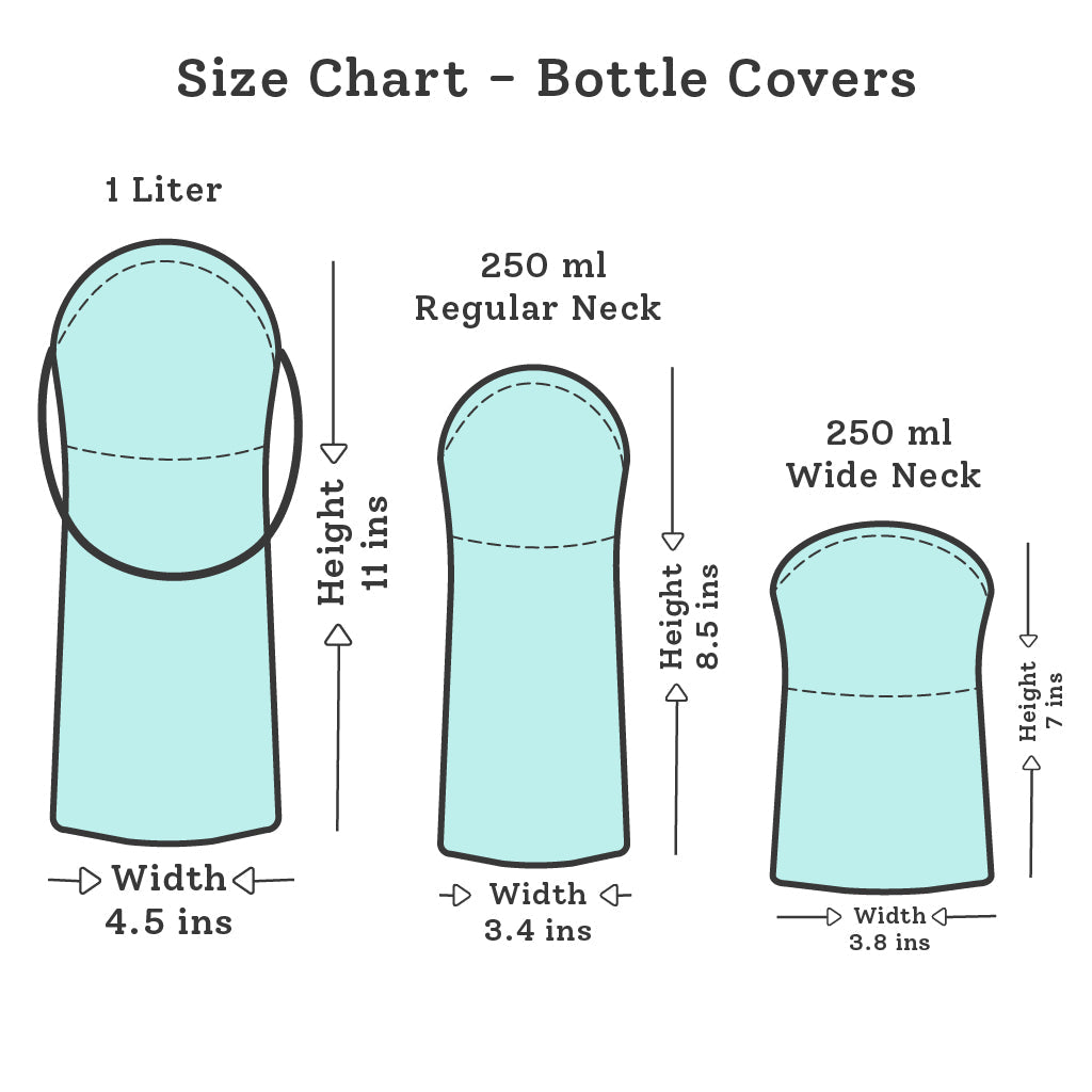 Me & Baby Bottle Covers - Pack of 4
