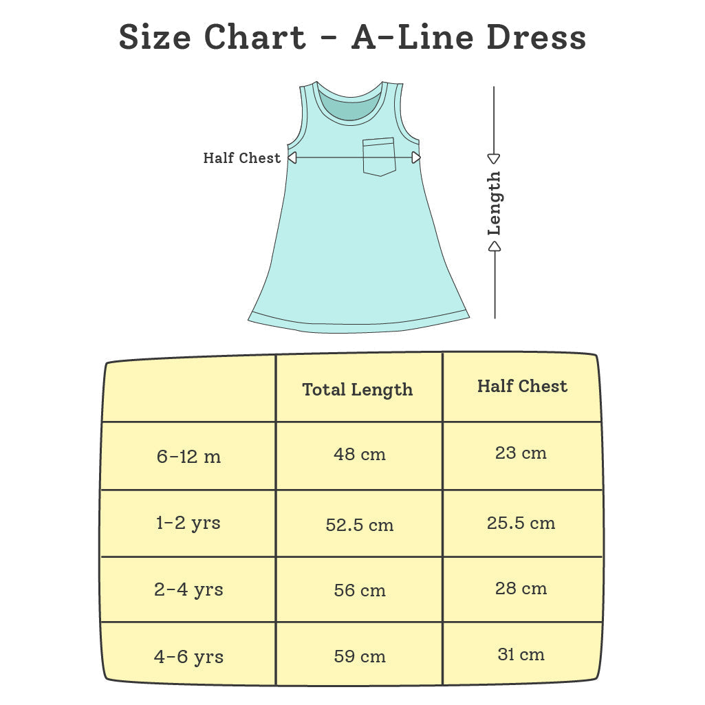 A-line Dress - 3 pack - Colour Patch - Mango Summers - Tie-Dye Blues