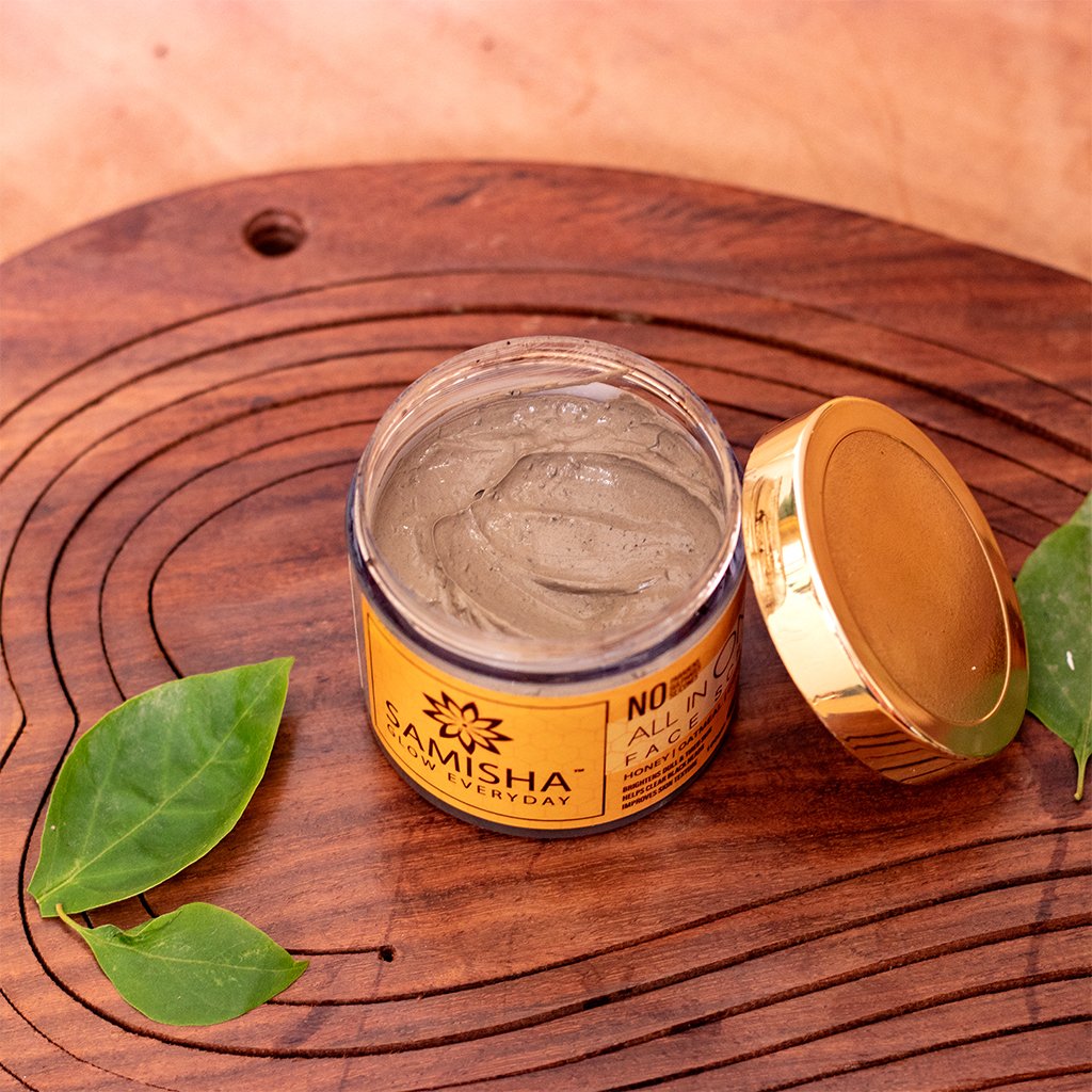 Samisha Organic Skin Brightening Combo (Vitamin C Face Wash + All In One Face Scrub)