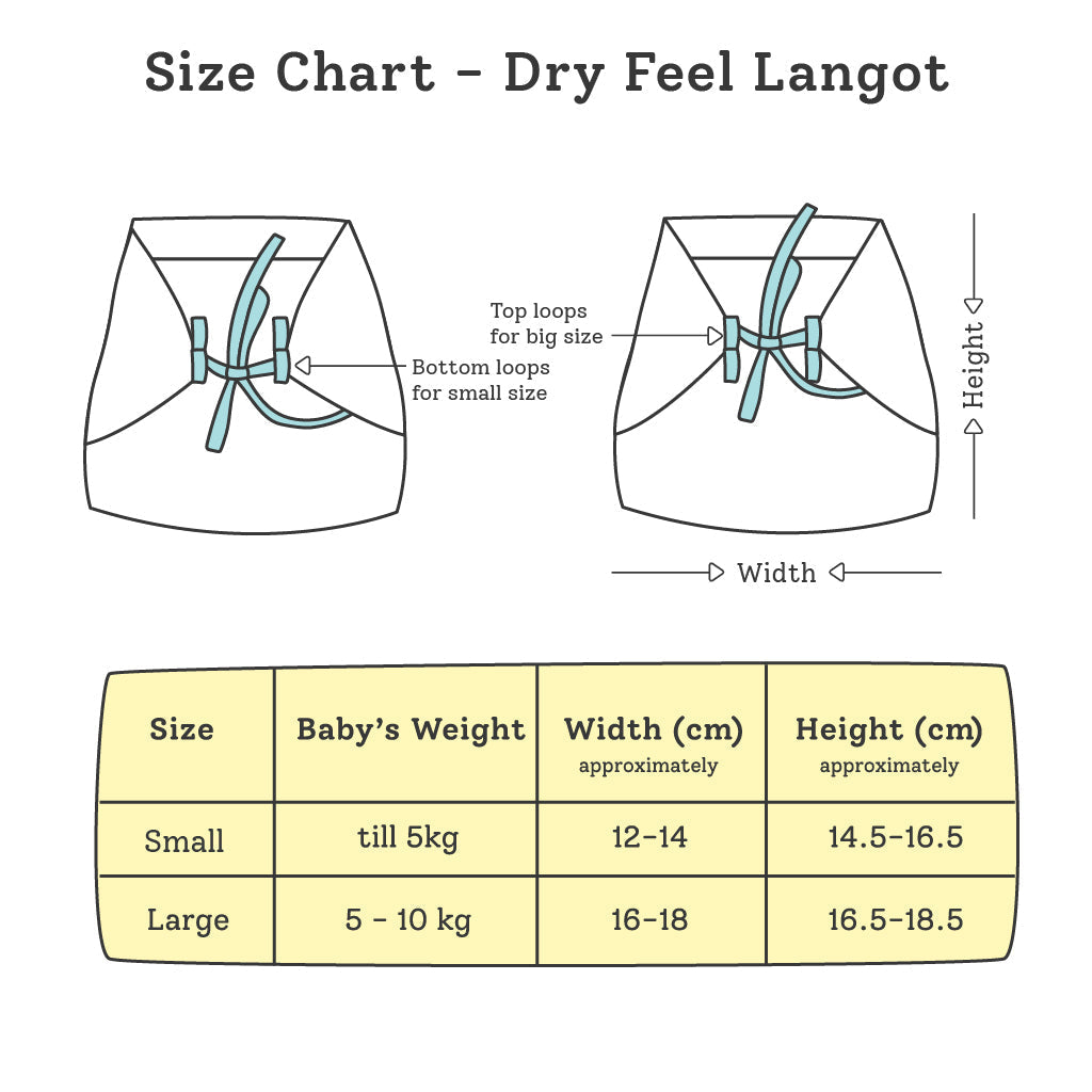 Dry Feel Langot - Pack of 4 (No Print Choice)