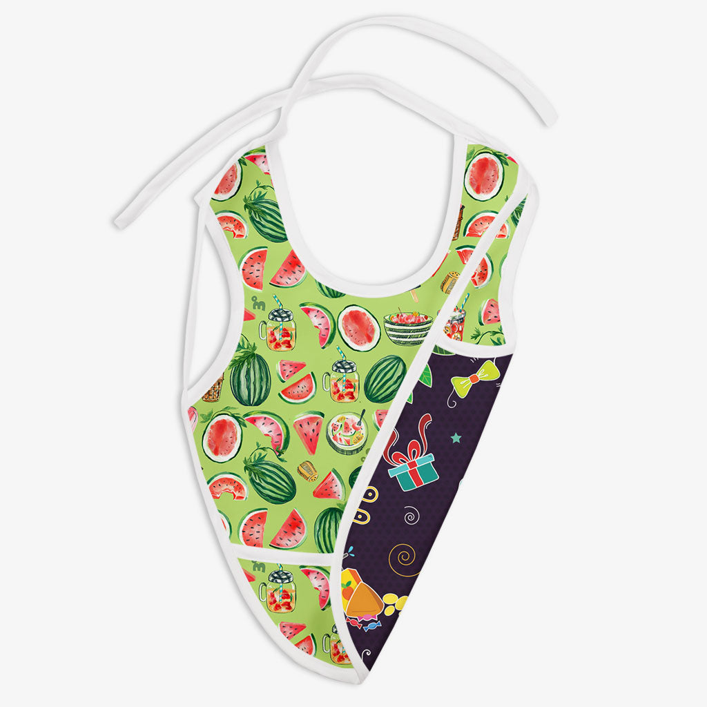Waterproof Cloth Bib - Melon Splash And Festoon 