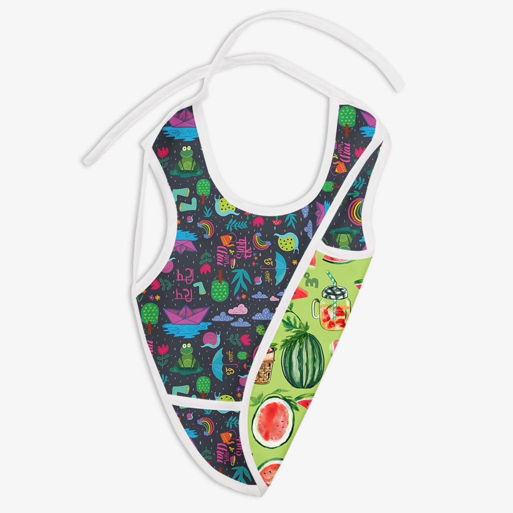 Choose Waterproof Cloth Bib Print