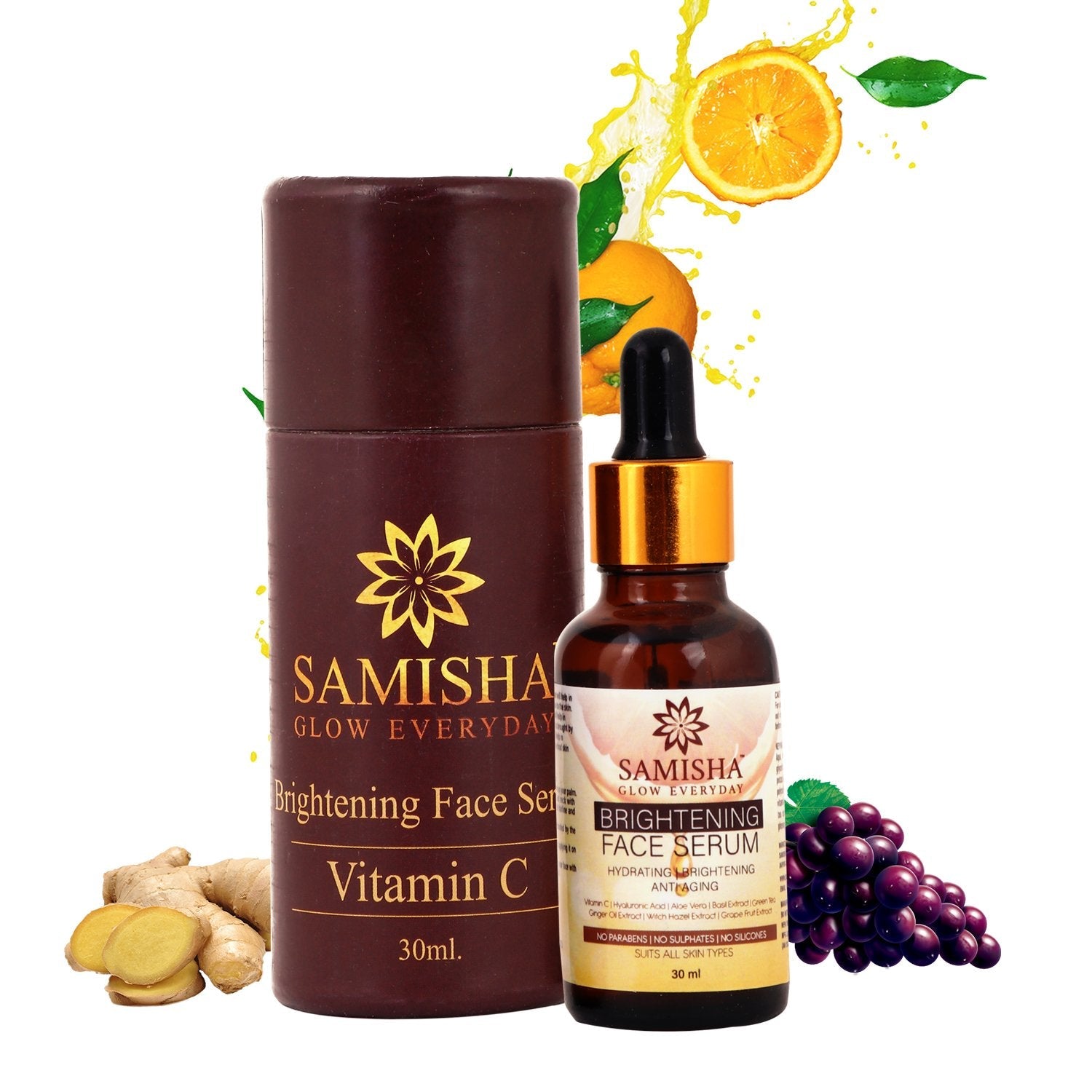Samisha Organic Ultimate Vitamin C Face Combo (Face Wash + Face Serum)