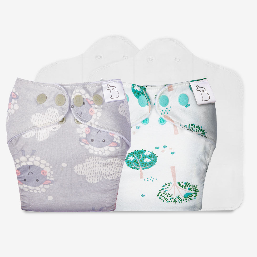 Pack of 2 Freesize UNO 2.0 with Cotton Waterproof Outer