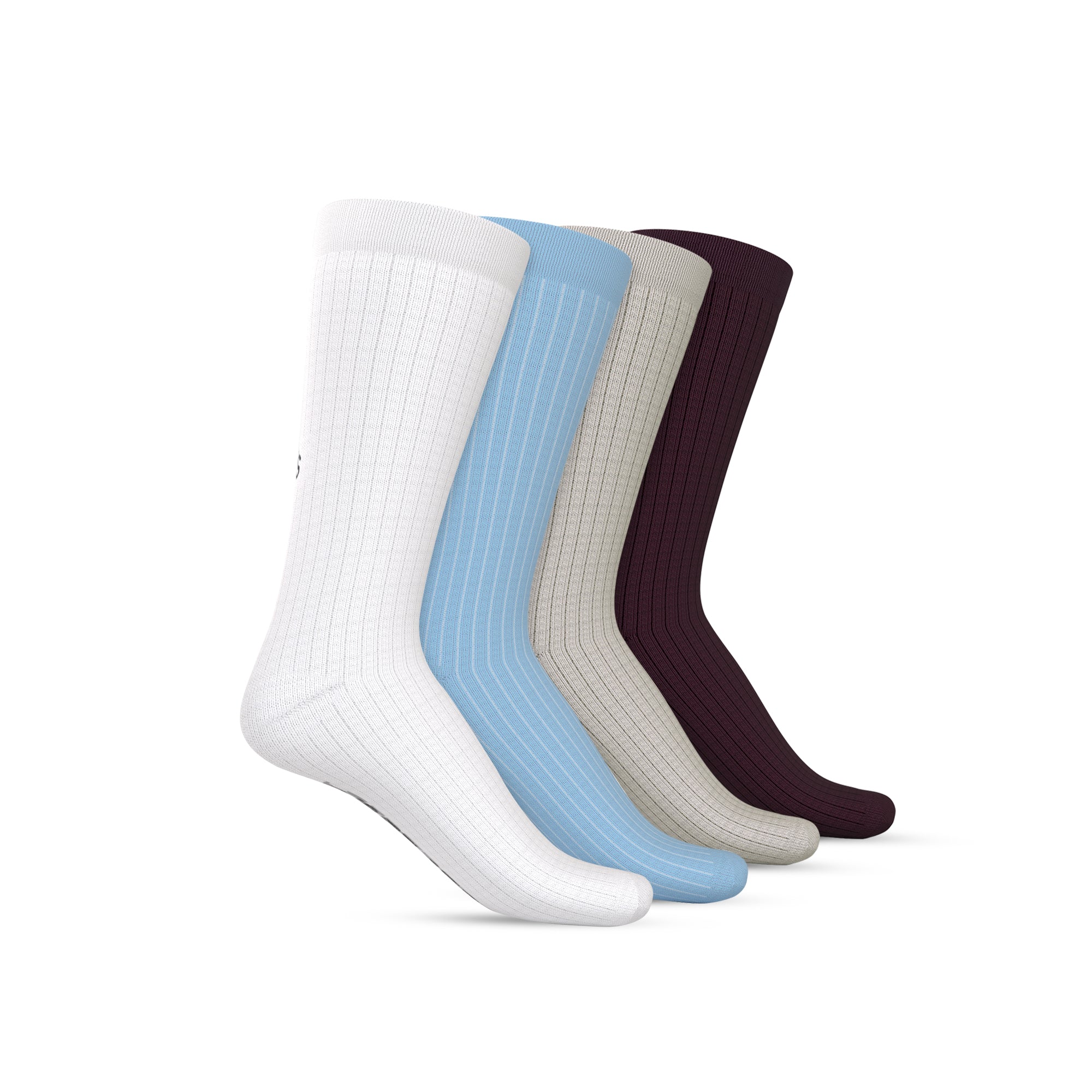 Crew – Ever Ready – White, Sky Blue, Slate, Coffee – Set of 4