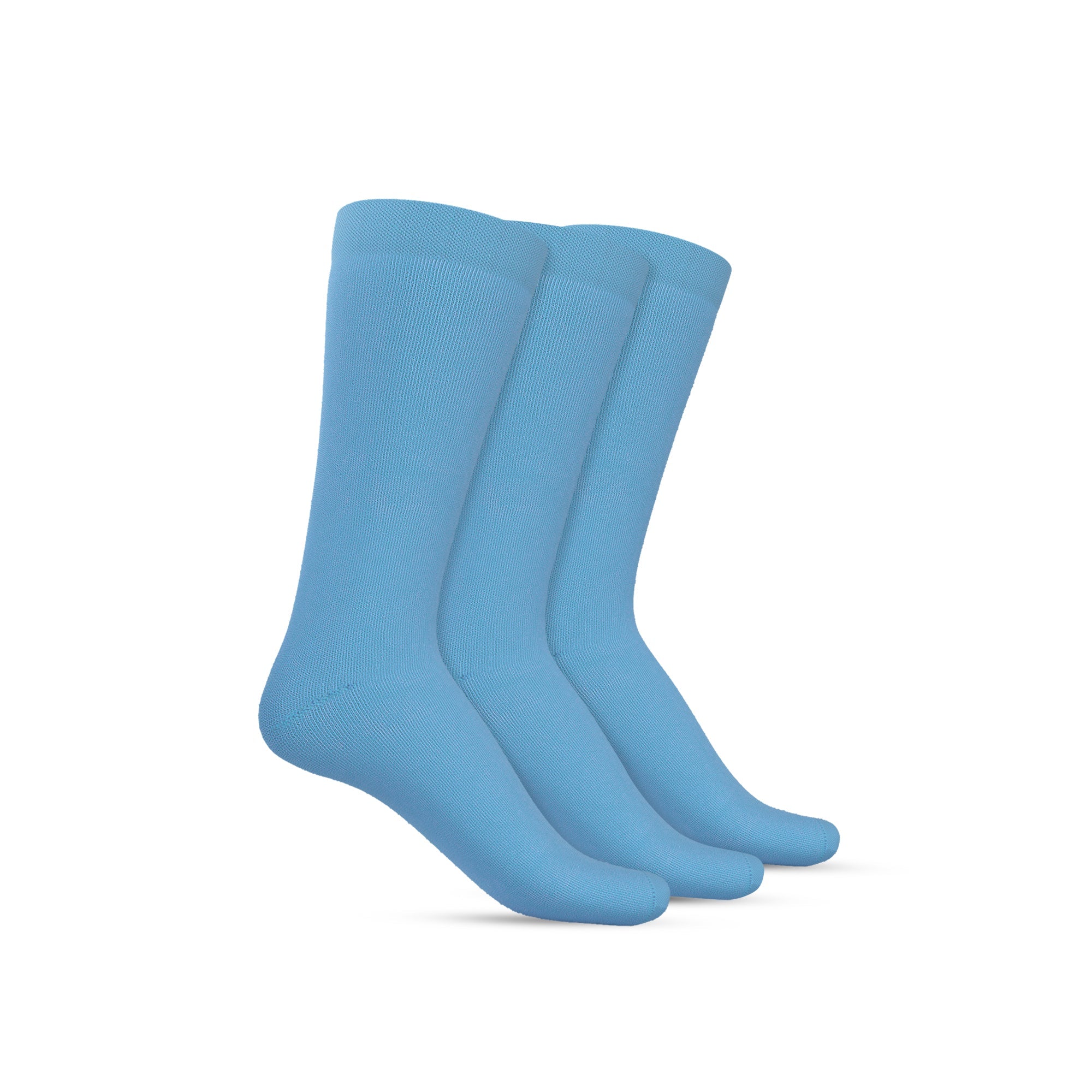 Crew - Plain Full Terry Sky Blue - Pack of 3