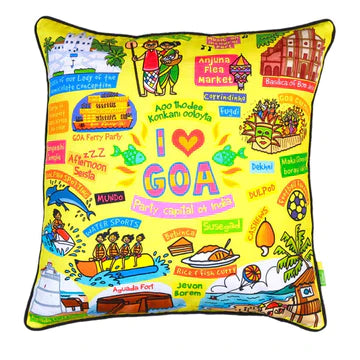 Coloured Goa Cushion Cover