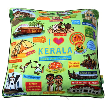 Coloured Kerala Cushion Cover