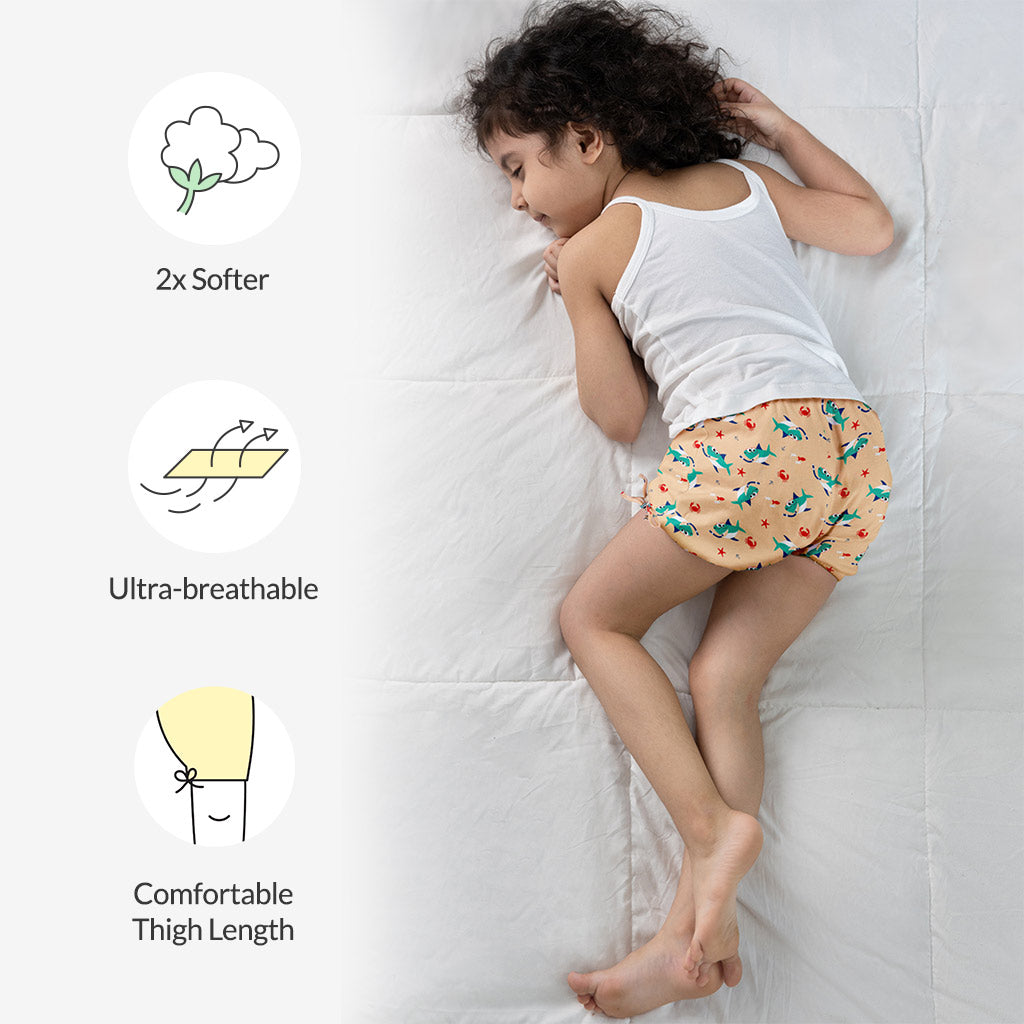 Unisex Toddler Bloomers - 3 Pack ( Sea Saw)