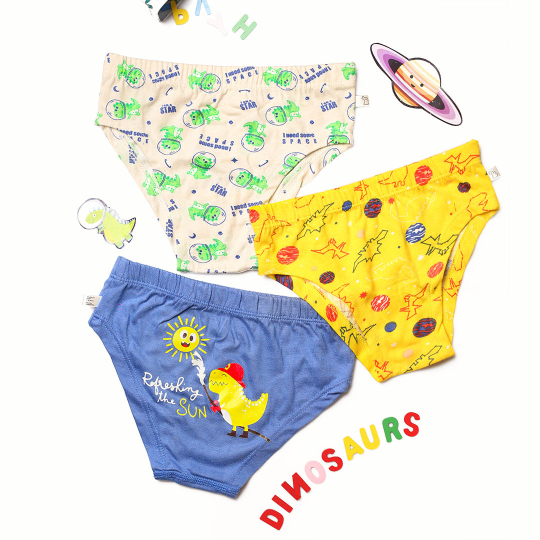 Choose Print and Size for Pack of 3 Briefs
