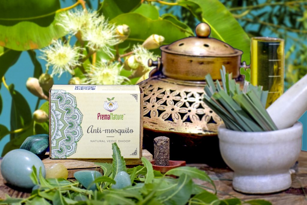 Natural Vedic Sambrani: Anti-mosquito  (16 pcs)