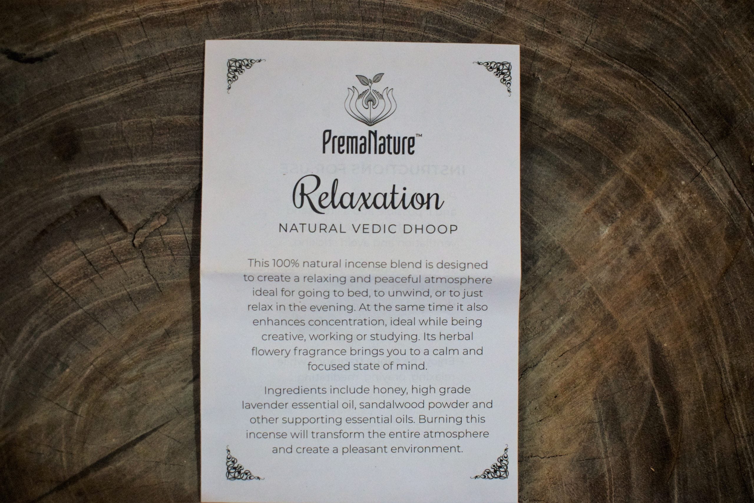 Natural Vedic Sambrani  Relaxation  16 pcs